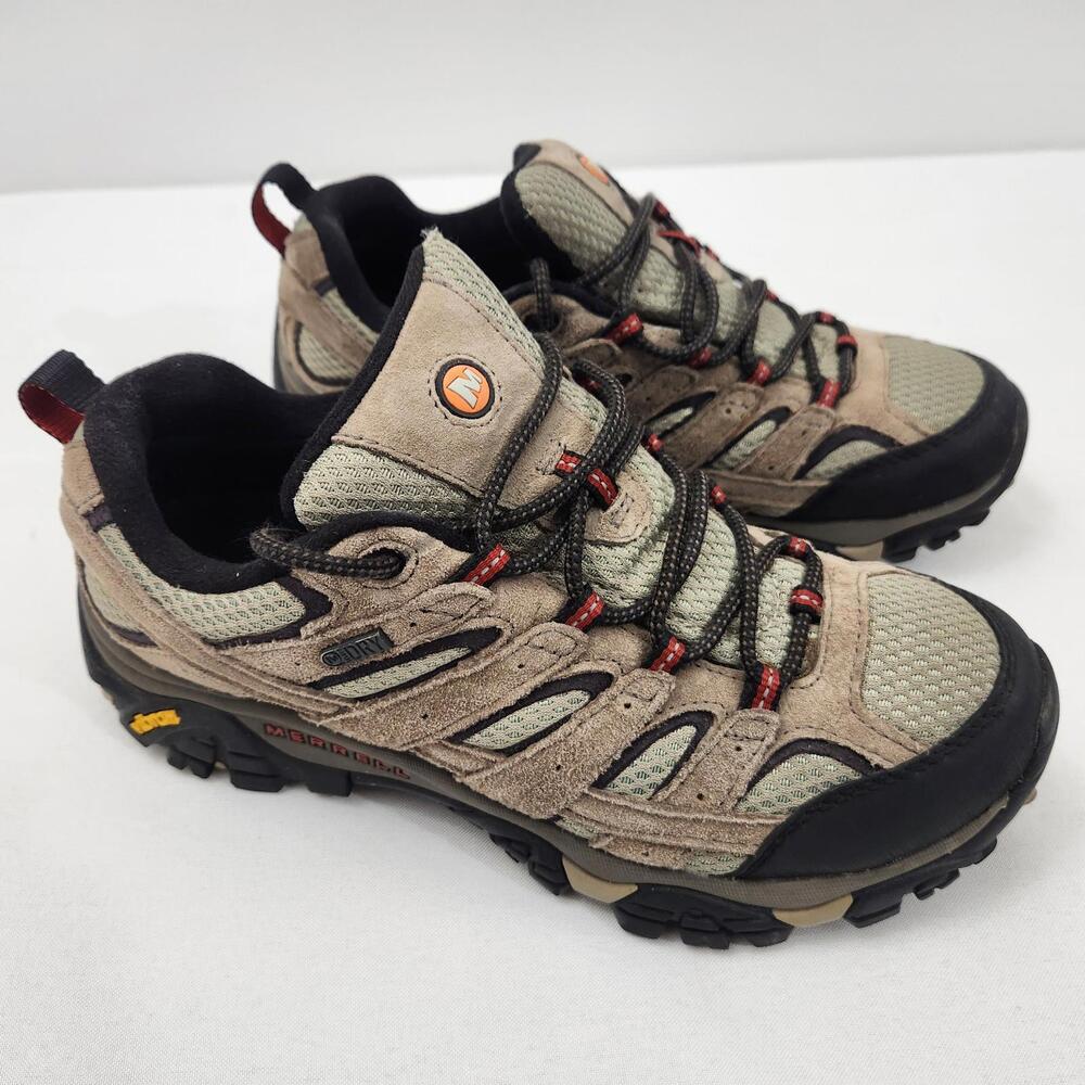 Merrell Moab 2 Low Waterproof Hiking Shoes Men's 7.5 Brown Vibram J08871